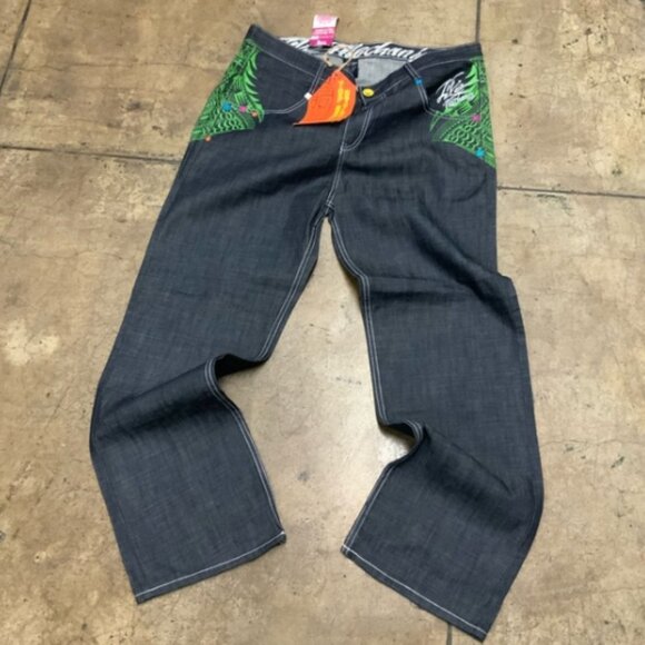 Men's Live Mechanics Raw Blue Denim Pants